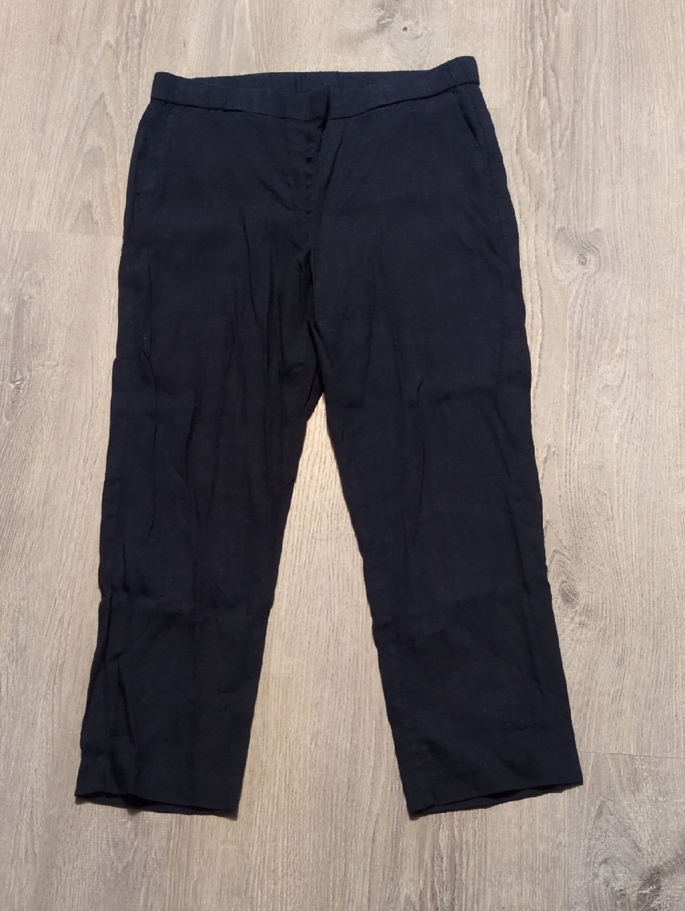 J. Jill Linen Blend Stretch Blue Pants Size Medium